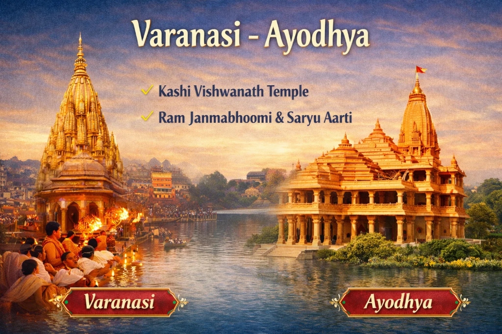 Divine Trails: Varanasi, Prayagraj & Ayodhya